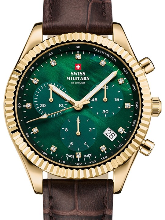 orologio donna Swiss Military SM30207.08 Elegant Chronograph Ladies Watch 38mm 5ATM