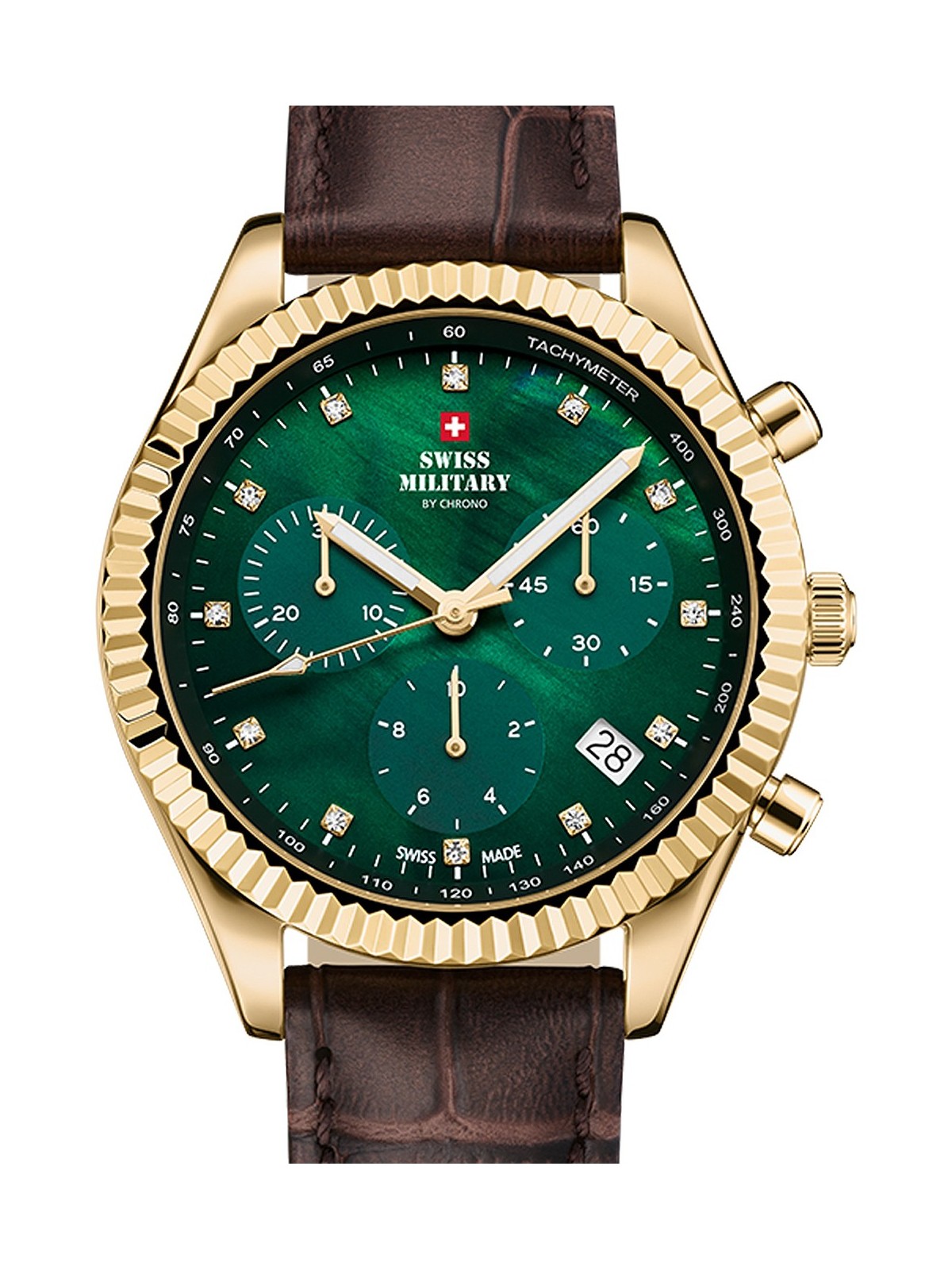 orologio donna Swiss Military SM30207.08 Elegant Chronograph Ladies Watch 38mm 5ATM