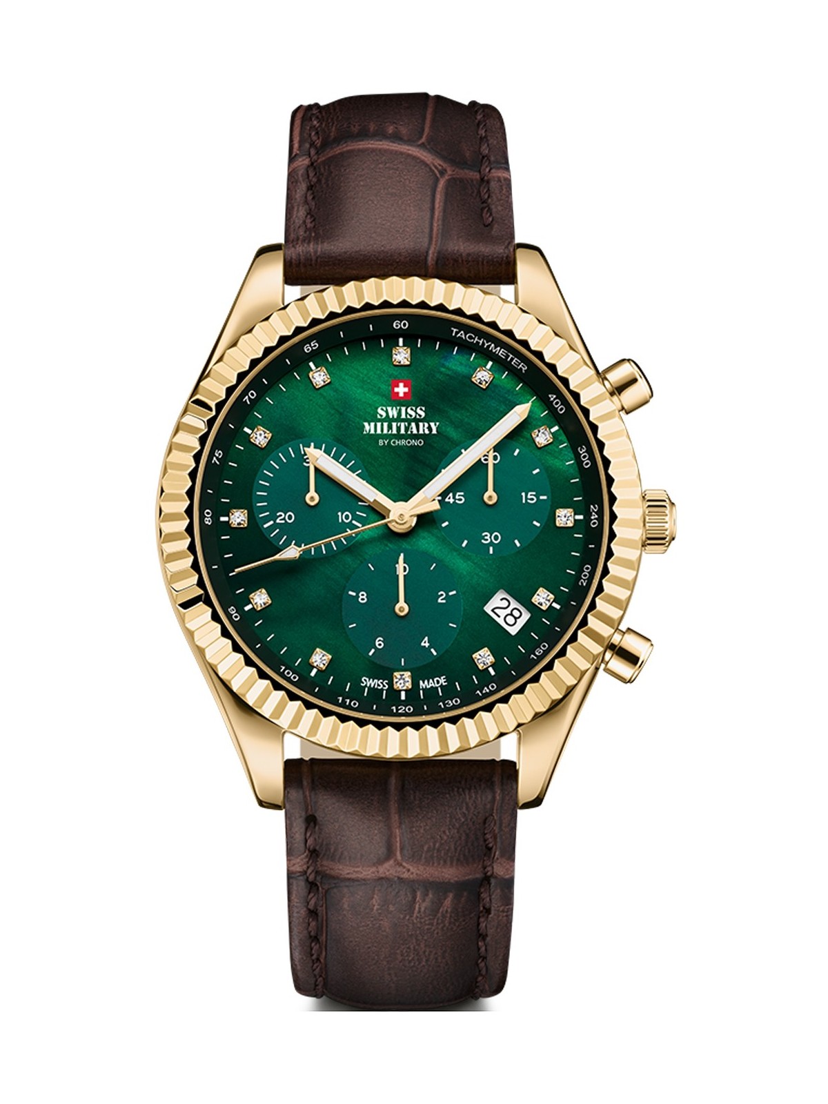 orologio donna Swiss Military SM30207.08 Elegant Chronograph Ladies Watch 38mm 5ATM