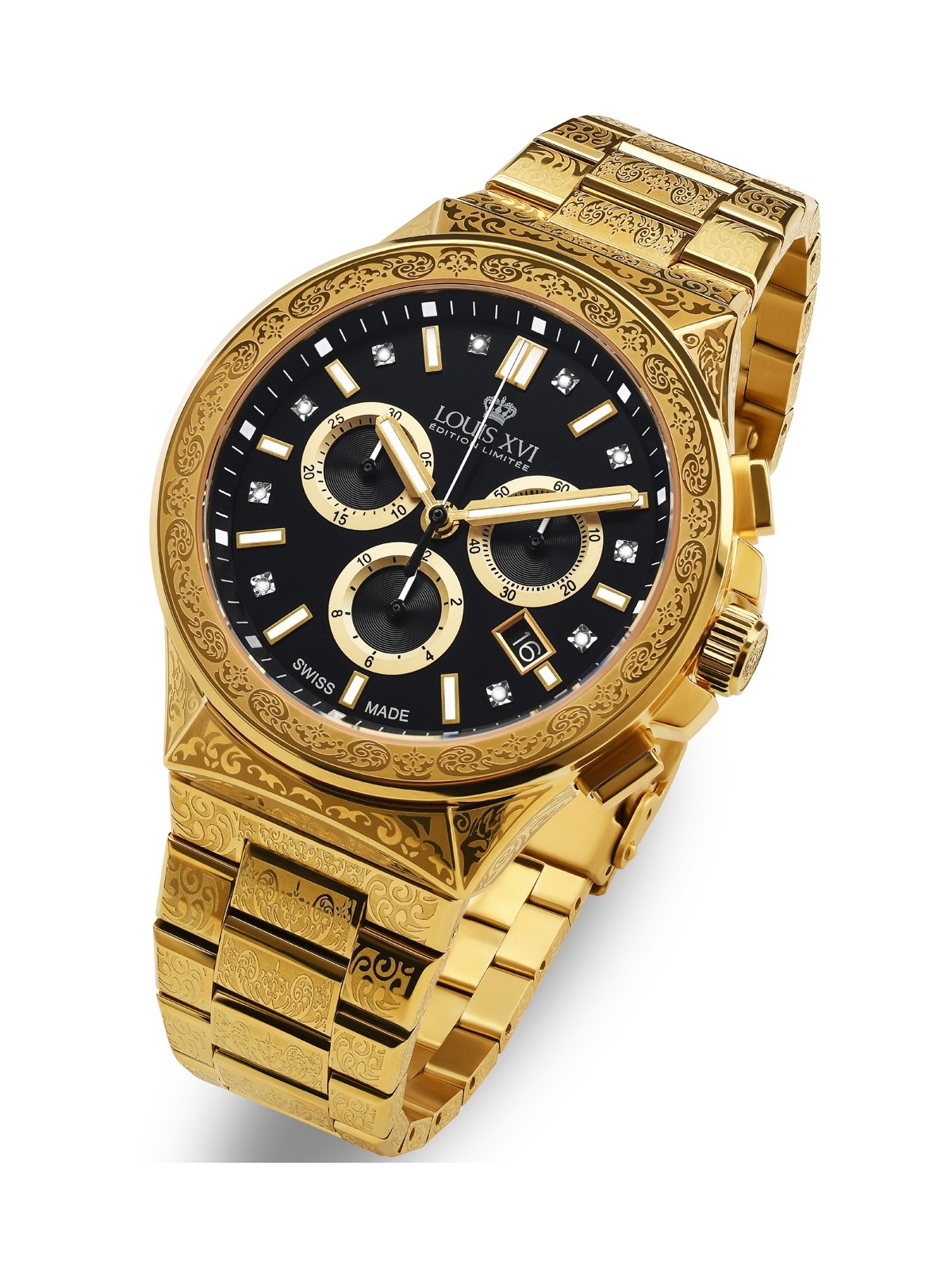 orologio uomo Louis XVI LXVI1215 Le Monarque Chronograph 42mm 5ATM
