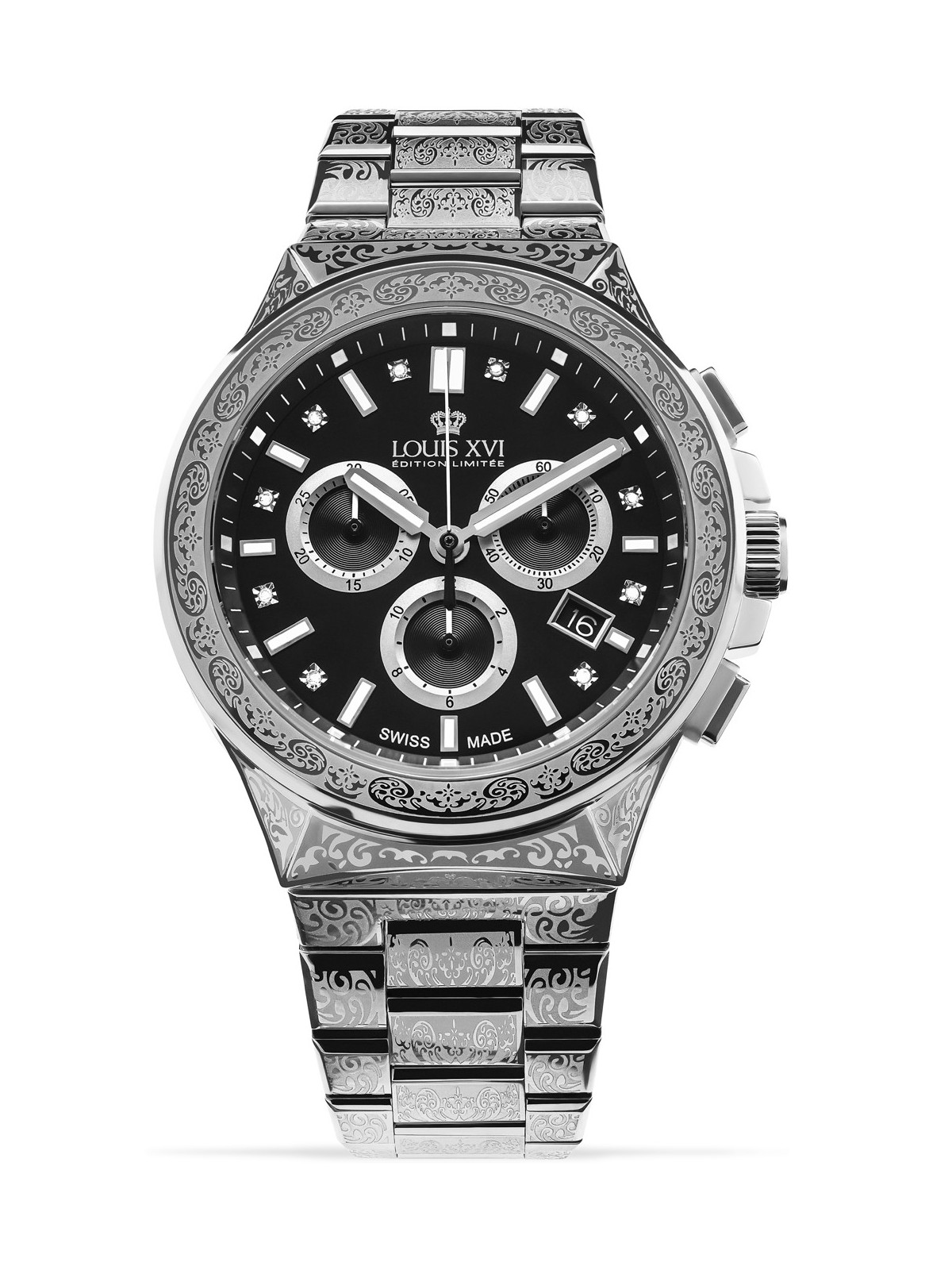 orologio uomo Louis XVI LXVI1214 Le Monarque Chronograph 42mm 5ATM