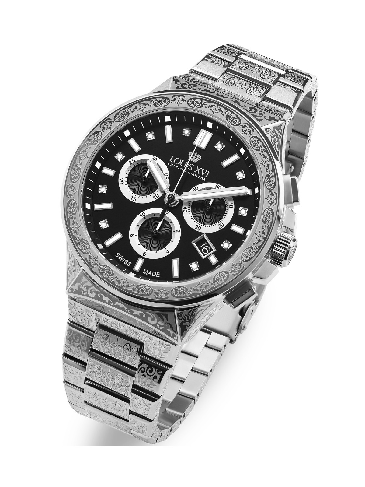 orologio uomo Louis XVI LXVI1214 Le Monarque Chronograph 42mm 5ATM