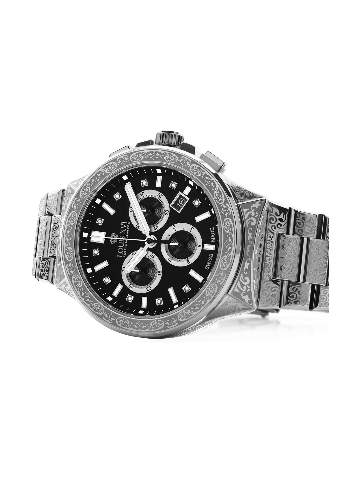orologio uomo Louis XVI LXVI1214 Le Monarque Chronograph 42mm 5ATM