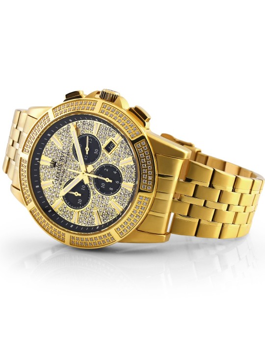 orologio uomo Louis XVI LXVI1037 Majeste Iced Out Chronograph mens watch 43mm 5ATM