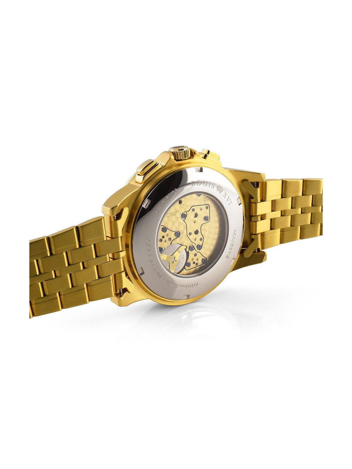 orologio uomo Louis XVI LXVI1037 Majeste Iced Out Chronograph mens watch 43mm 5ATM