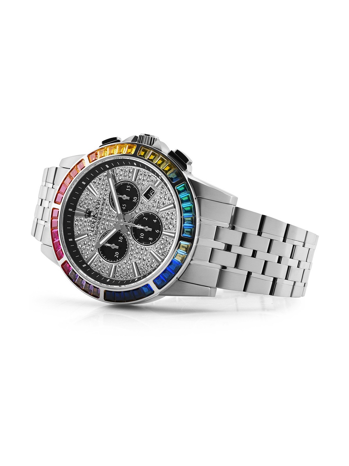 orologio uomo Louis XVI LXVI1121 Majeste Iced Out Chronograph mens watch 43mm 5ATM