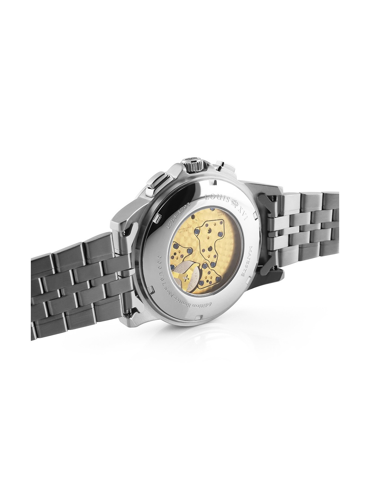 orologio uomo Louis XVI LXVI1121 Majeste Iced Out Chronograph mens watch 43mm 5ATM