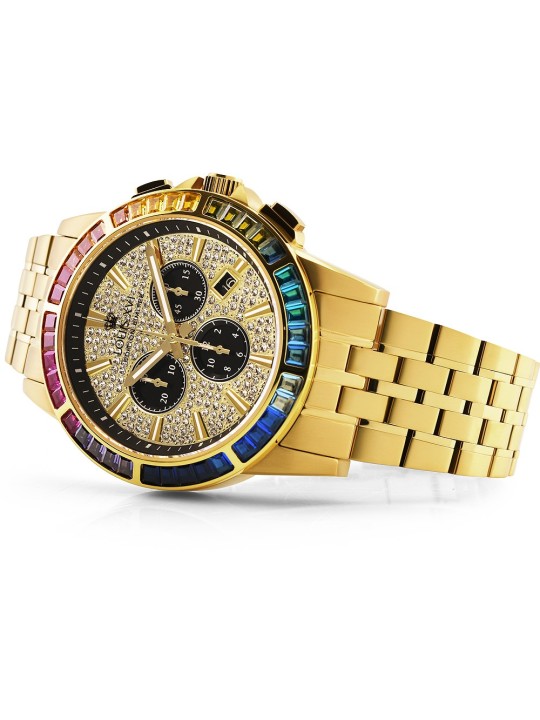 orologio uomo Louis XVI LXVI1120 Majeste Iced Out Chronograph mens watch 43mm 5ATM