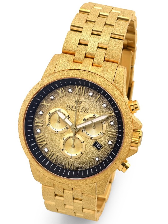 orologio uomo Louis XVI LXVI1080 Aramis Frosted Chronograph mens watch 43mm 5ATM
