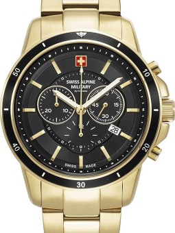 orologio uomo Swiss Alpine Military 7089.9117 Chronograph Mens Watch 44mm 10ATM