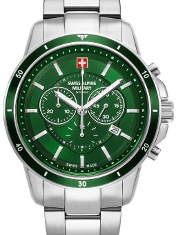 orologio uomo Swiss Alpine Military 7089.9134 Chronograph Mens Watch 44mm 10ATM