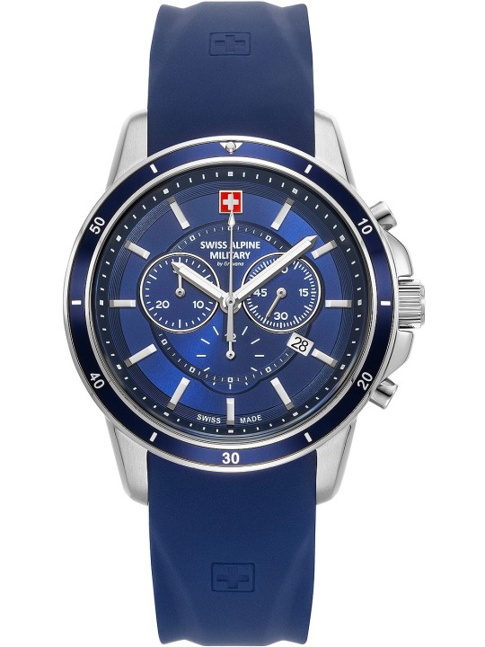 orologio uomo Swiss Alpine Military 7089.9835 Chronograph Mens Watch 44mm 10ATM
