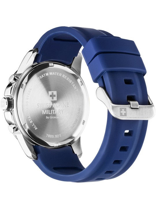 orologio uomo Swiss Alpine Military 7089.9835 Chronograph Mens Watch 44mm 10ATM