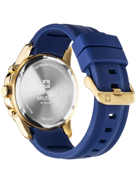 orologio uomo Swiss Alpine Military 7089.9815 Chronograph Mens Watch 44mm 10ATM