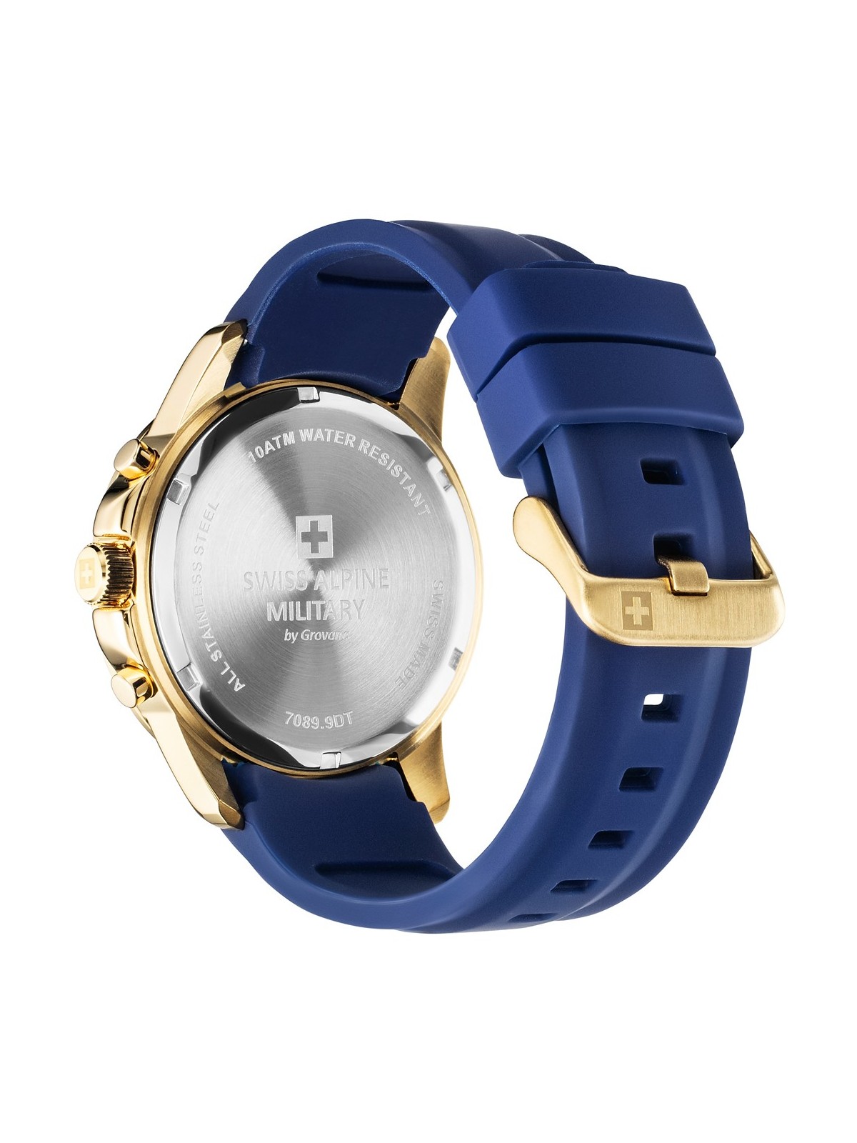 orologio uomo Swiss Alpine Military 7089.9815 Chronograph Mens Watch 44mm 10ATM