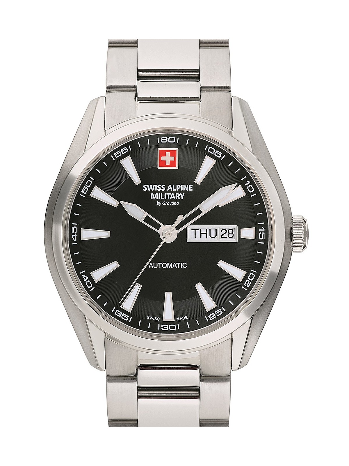 orologio uomo Swiss Alpine Military 7090.2137 Automatic Mens Watch 43mm 10ATM