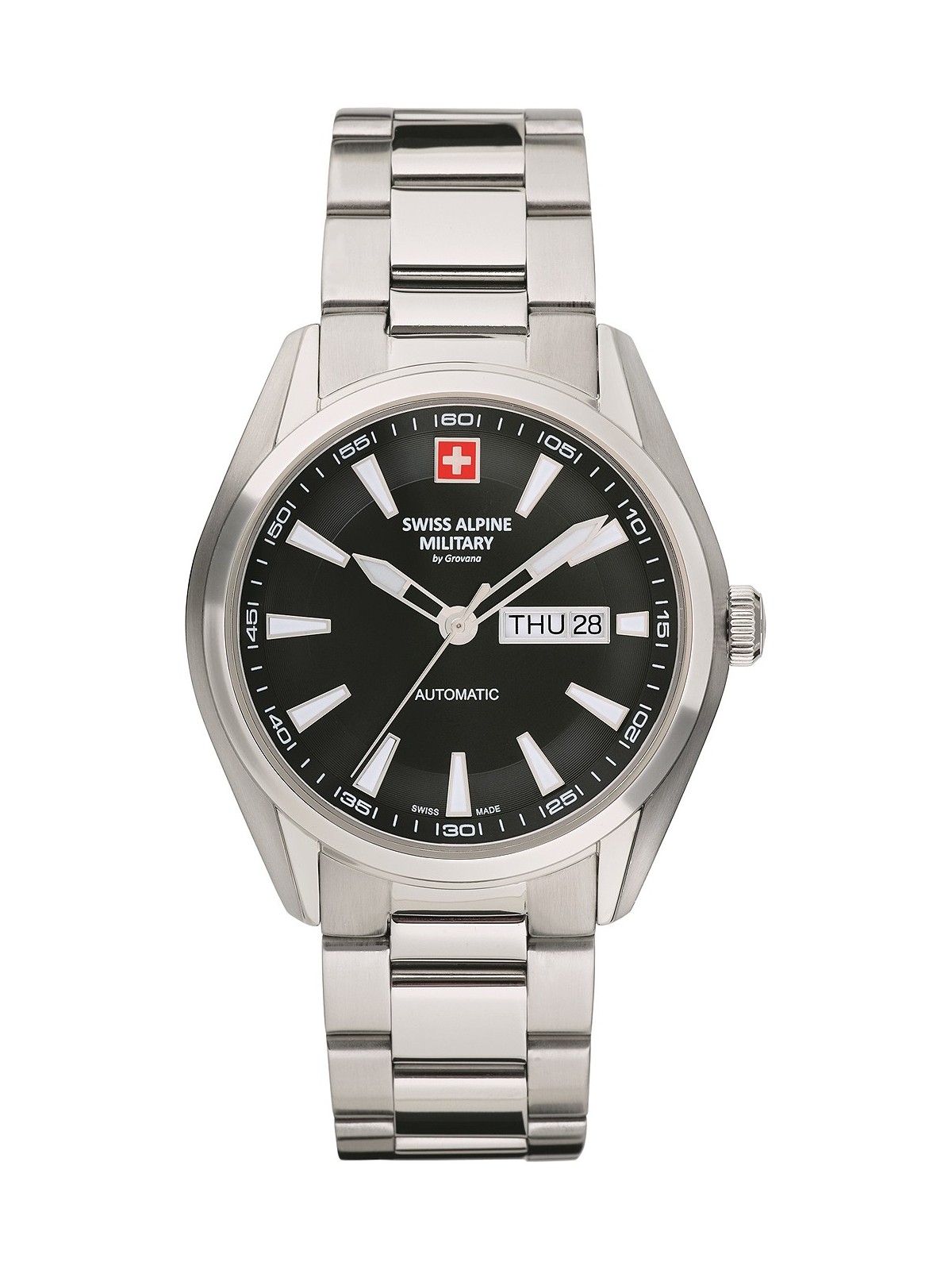 orologio uomo Swiss Alpine Military 7090.2137 Automatic Mens Watch 43mm 10ATM