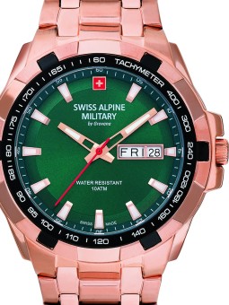 orologio uomo Swiss Alpine Military 7043.1164 Day-Date Mens Watch 42mm 10ATM
