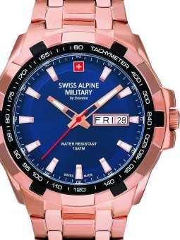 orologio uomo Swiss Alpine Military 7043.1165 Day-Date Mens Watch 42mm 10ATM