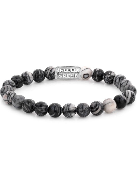 bracciale uomo Rebel & Rose Bracelet Black Wolf RR-80032-S-L+ mens