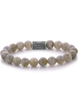 bracciale uomo Rebel & Rose Bracelet Labradorite Shield 925 RR-8S005-S-L mens