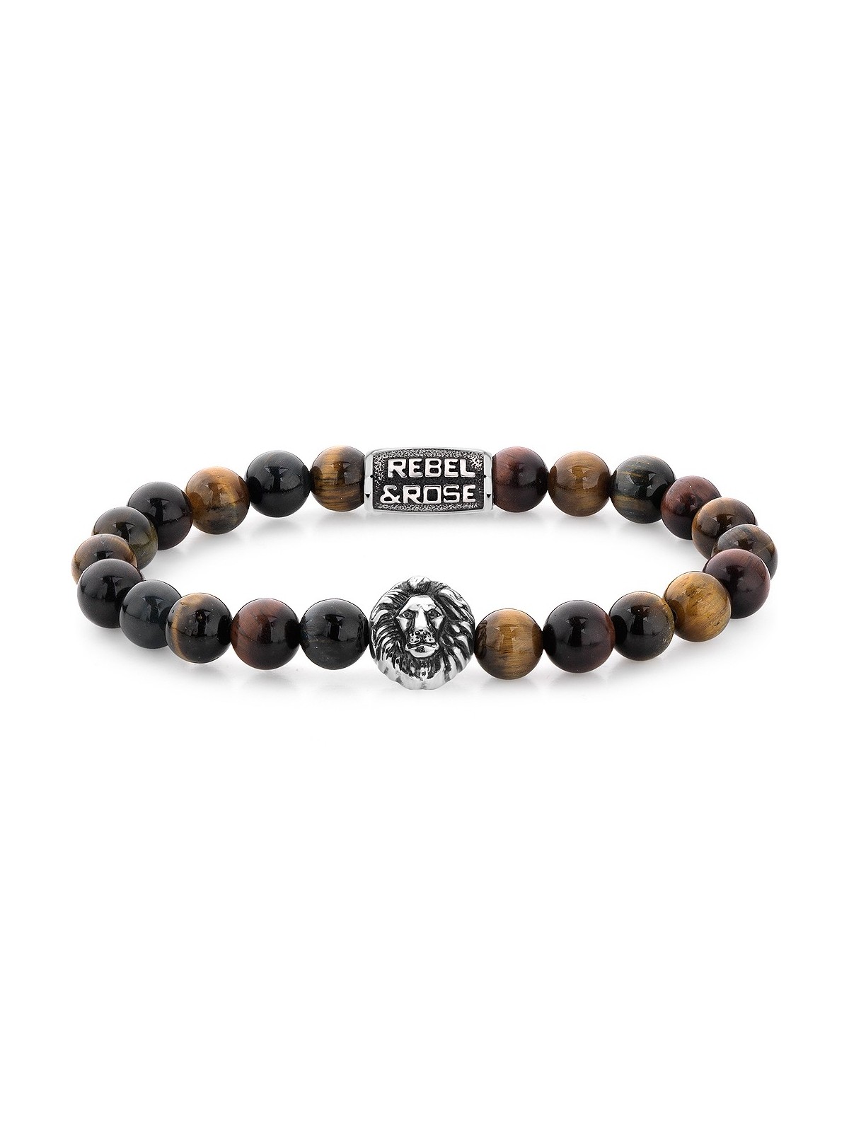 bracciale uomo Rebel & Rose Bracelet Who's afraid of the Tiger RR-8L028-S-L+ mens