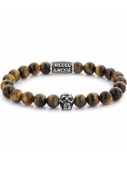 bracciale uomo Rebel & Rose Bracelet Skull RR-SK005-S-L mens