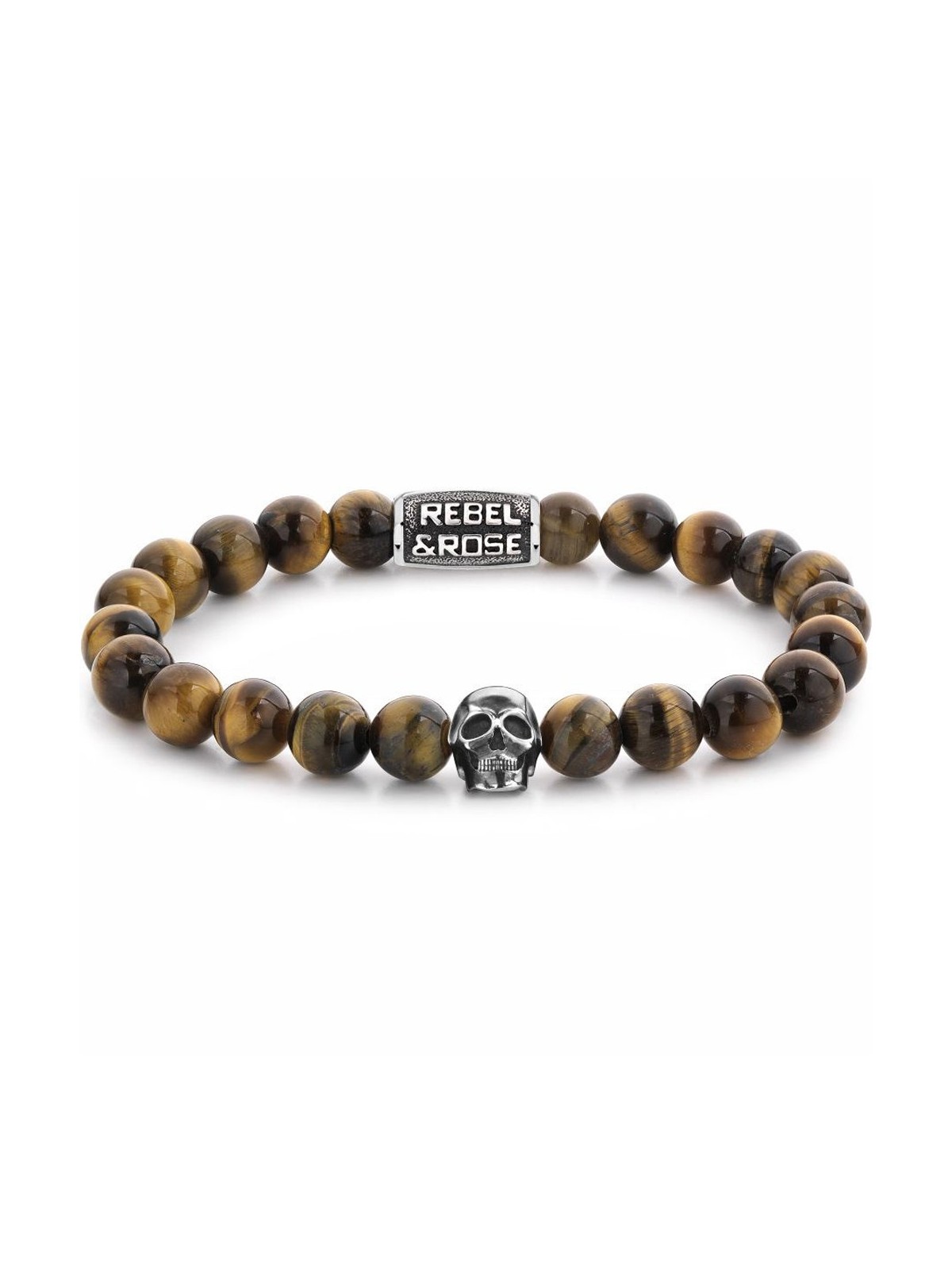bracciale uomo Rebel & Rose Bracelet Skull RR-SK005-S-L+ mens
