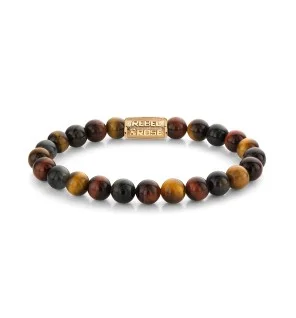 bracciale uomo Rebel & Rose Bracelet Who's afraid of the Tiger RR-80088-G-M mens