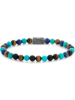 bracciale donna Rebel & Rose Bracelet Mix Turquoise 925 RR-6S006-S-S ladies
