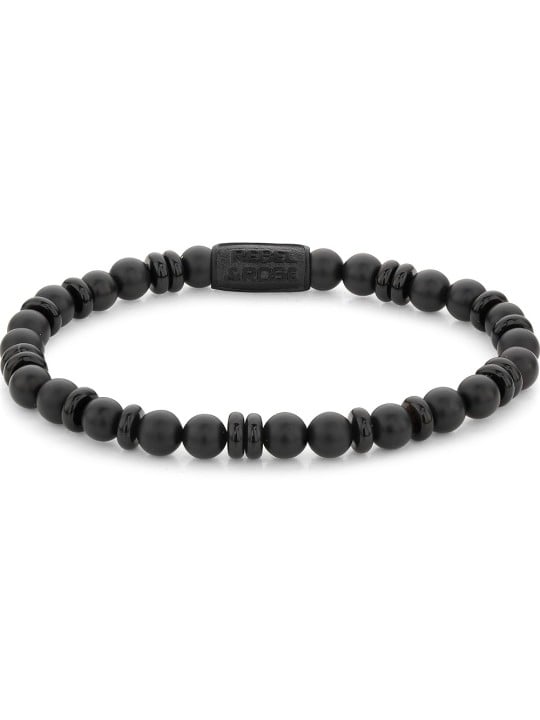 bracciale uomo Rebel & Rose Bracelet All-Black RR-60107-B-L mens
