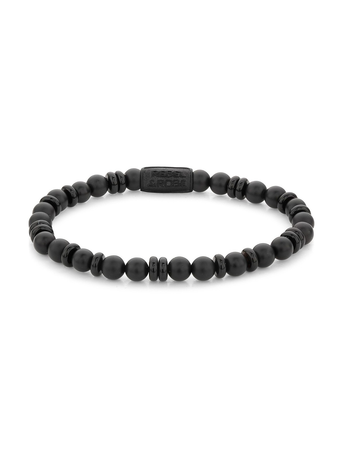 bracciale uomo Rebel & Rose Bracelet All-Black RR-60107-B-L mens