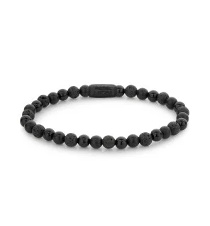 bracciale uomo Rebel & Rose Bracelet Black Rocks RR-60088-B-L mens