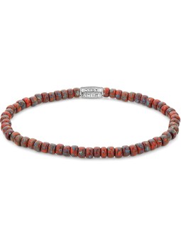 bracciale donna Rebel & Rose Bracelet Glass Rocks Red Jazz RR-40117-S-S ladies