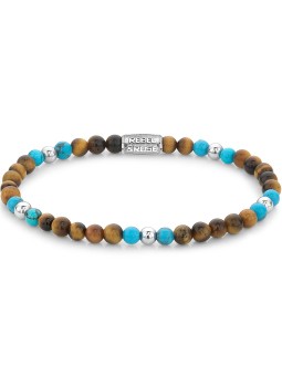 bracciale donna Rebel & Rose Bracelet Mix Tiger Turquoise RR-40109-S-S ladies