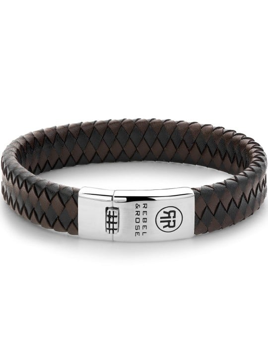 bracciale uomo Rebel & Rose Bracelet Braided Flat RR-L0126-S-L+ mens