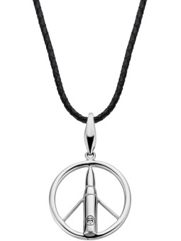 collana uomo Rebel & Rose RR-NL017-S-L Make Love Not War Unisex Necklace 70cm