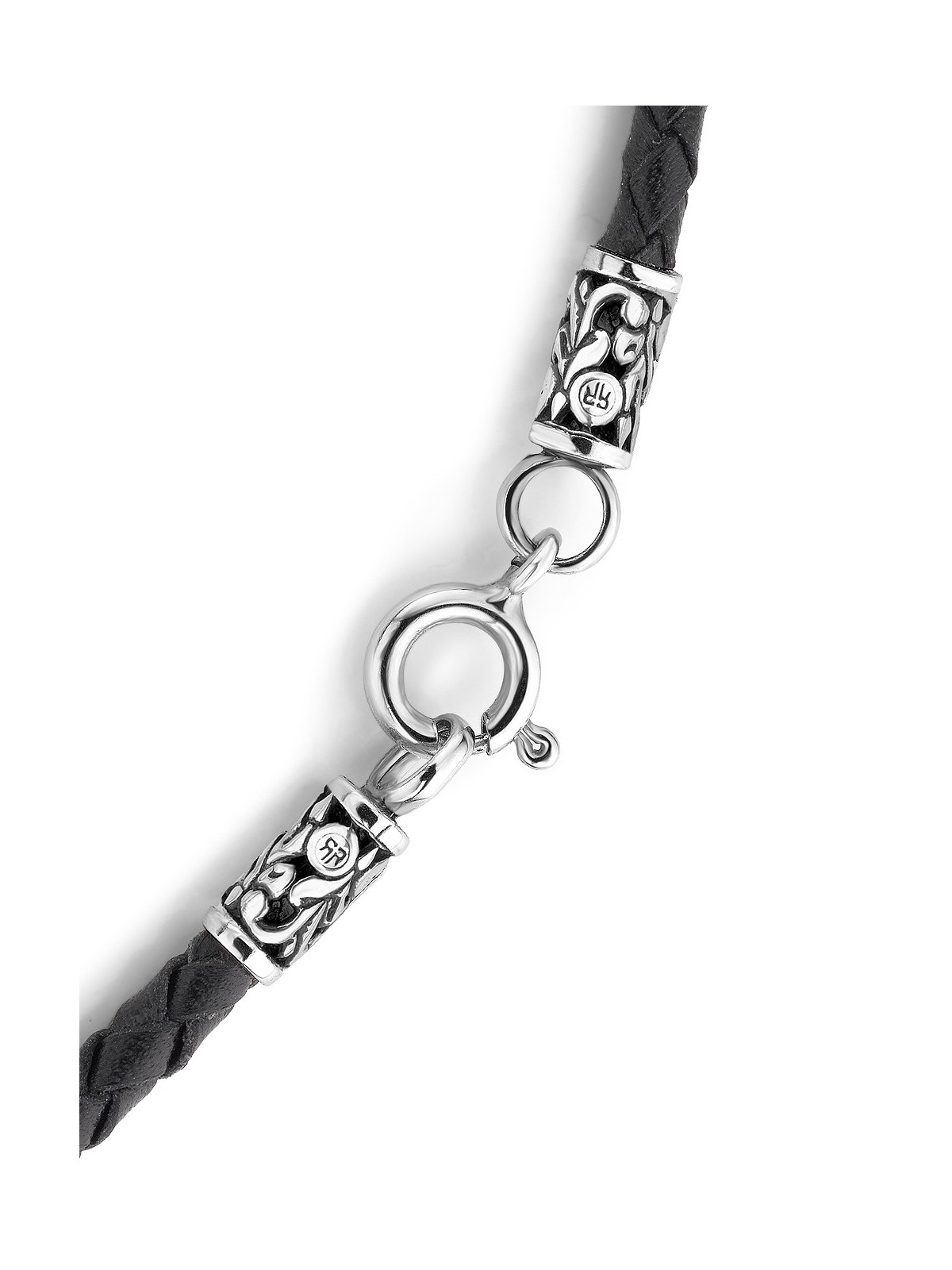 collana uomo Rebel & Rose NL028-S-70 Studded Cross Black Unisex Necklace 70cm
