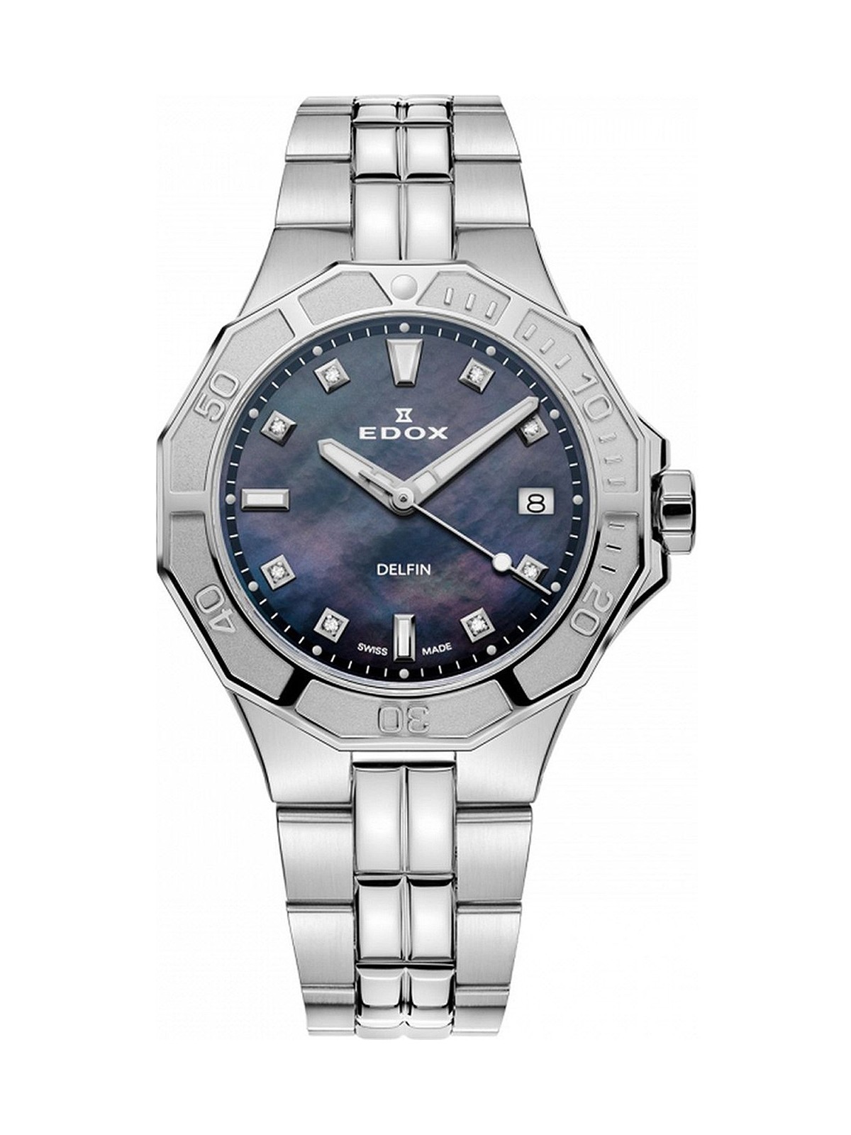 orologio donna Edox 53020-3M-NANND Delfin Diver Ladies Watch 38mm 20ATM
