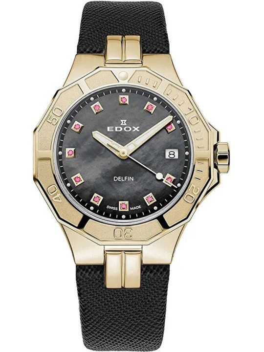 orologio donna Edox 53020-37JC-NANRUD Delfin Diver Ladies Watch 38mm 20ATM