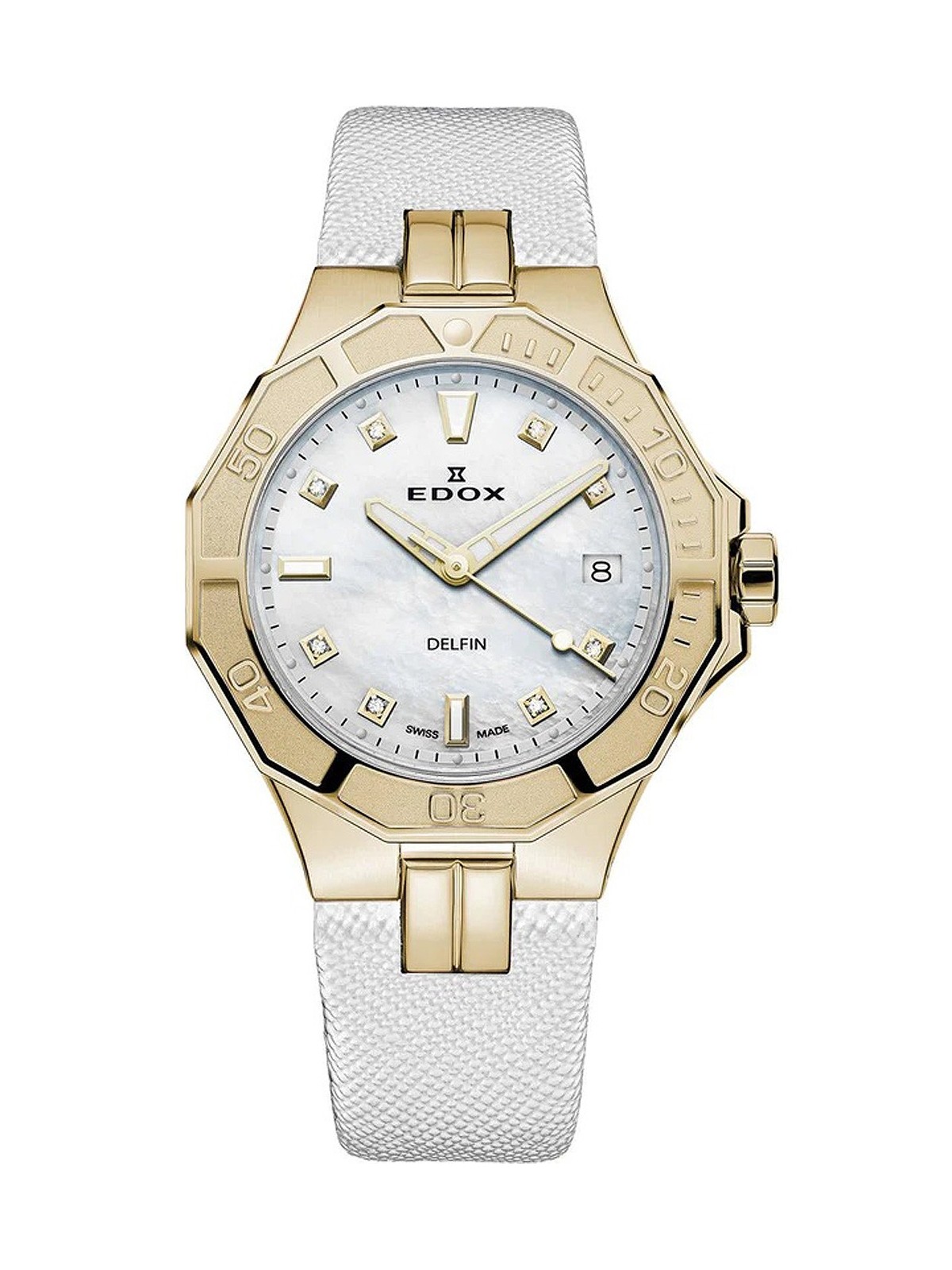 orologio donna Edox 53020-37JC-NADD Delfin Diver Ladies Watch 38mm 20ATM