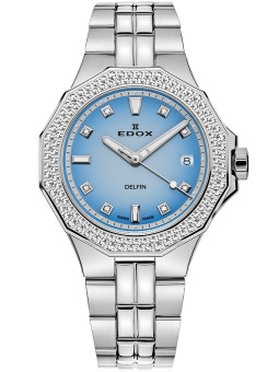 orologio donna Edox 53020-3D120M-BUCND Delfin Diamond Diver Ladies Watch 38mm 20ATM