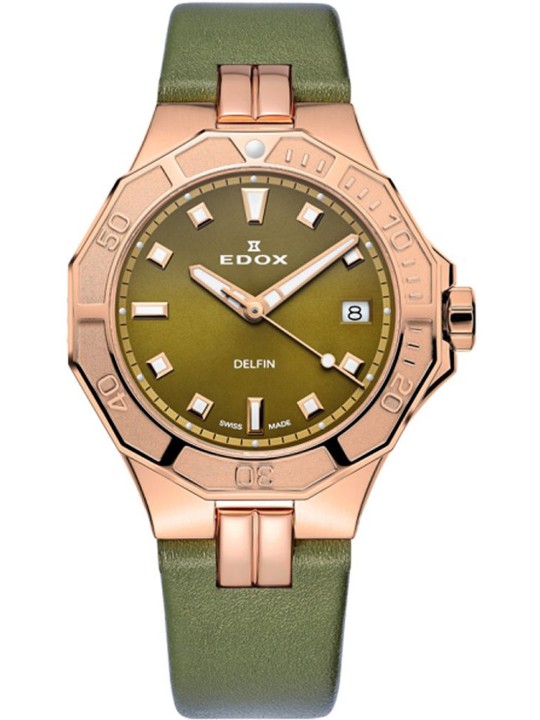 orologio donna Edox 53020-37RC-VR Delfin Diver Ladies Watch 38mm 20ATM