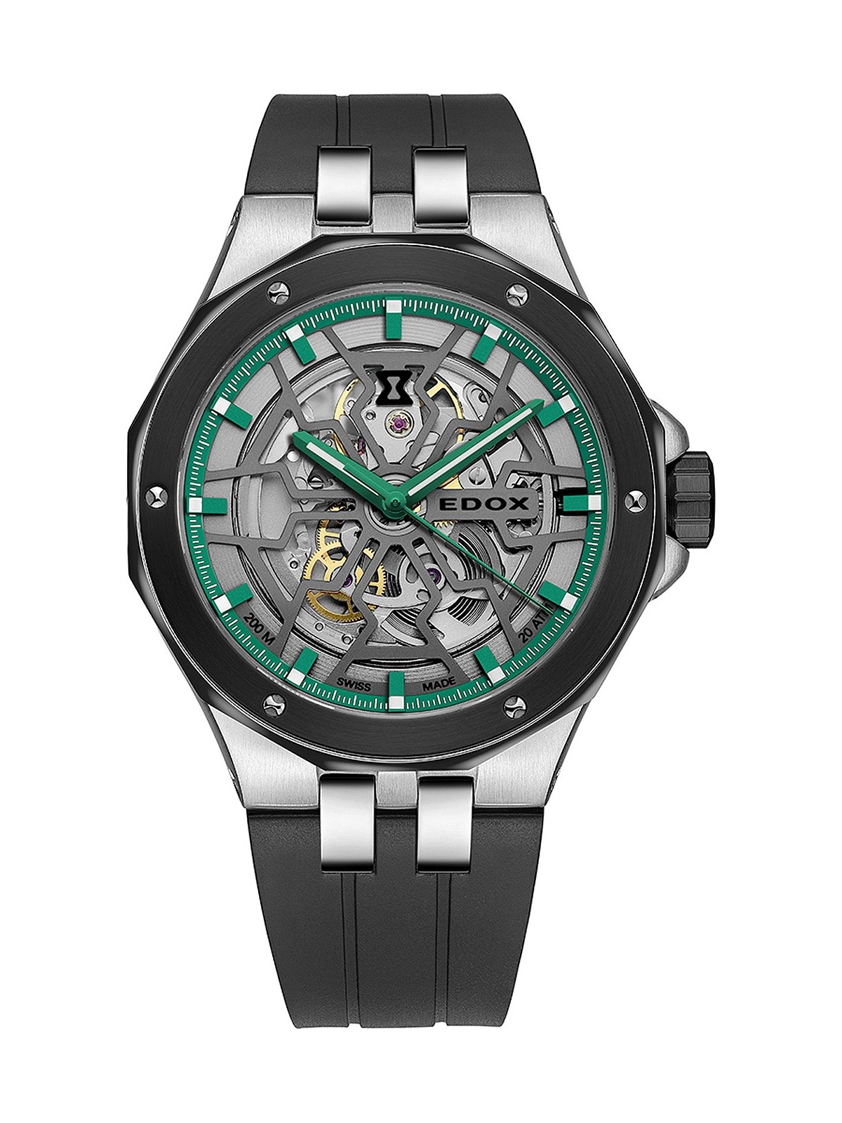 orologio uomo Edox 85303-3NN-VB Delfin Mecano Automatic Mens Watch 43mm 20ATM