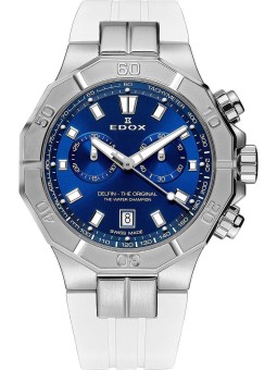 orologio uomo Edox 10113-3CAB-BUIN Delfin Chronograph Mens Watch 43mm 20ATM