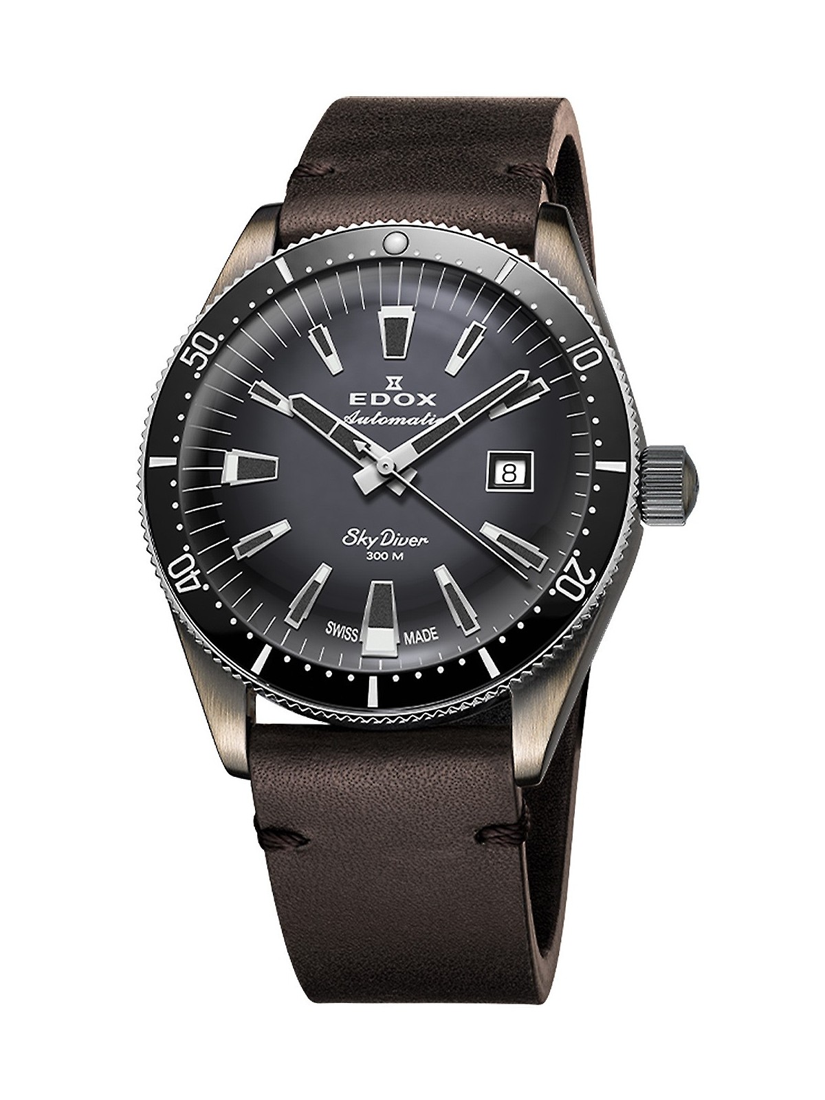 orologio uomo Edox 80126-3VIN-GDN Skydiver Automatic Mens Watch Limited Edition 42mm 30ATM
