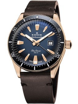 orologio uomo Edox 80126-BRN-BUIDR Skydiver Automatic Mens Watch Limited Edition 42mm