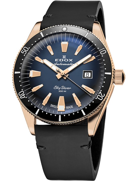 orologio uomo Edox 80126-BRN-BUIDR Skydiver Automatic Mens Watch Limited Edition 42mm