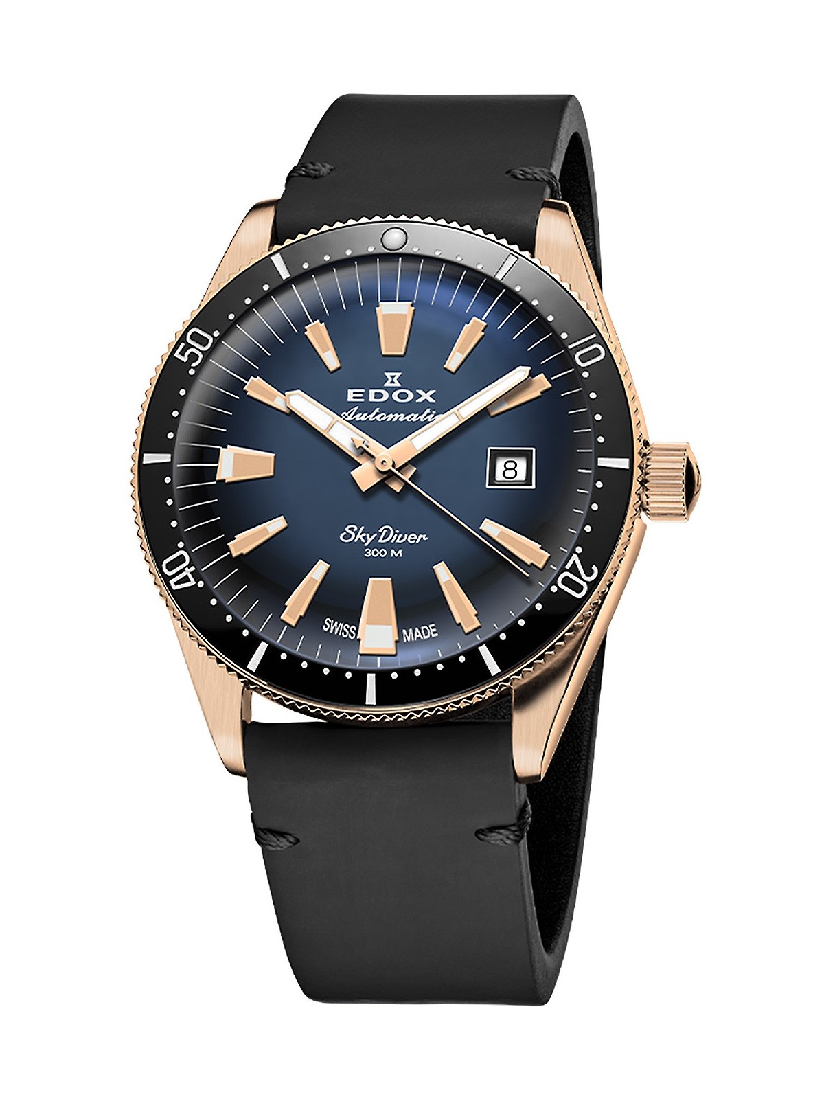 orologio uomo Edox 80126-BRN-BUIDR Skydiver Automatic Mens Watch Limited Edition 42mm