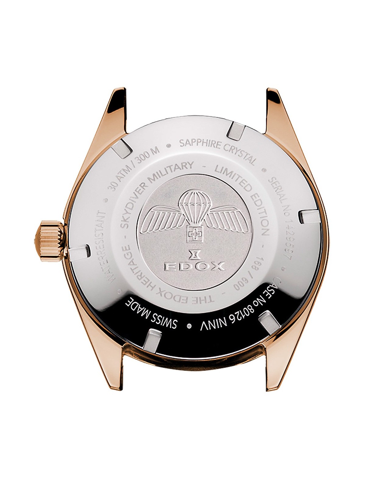 orologio uomo Edox 80126-BRN-BUIDR Skydiver Automatic Mens Watch Limited Edition 42mm